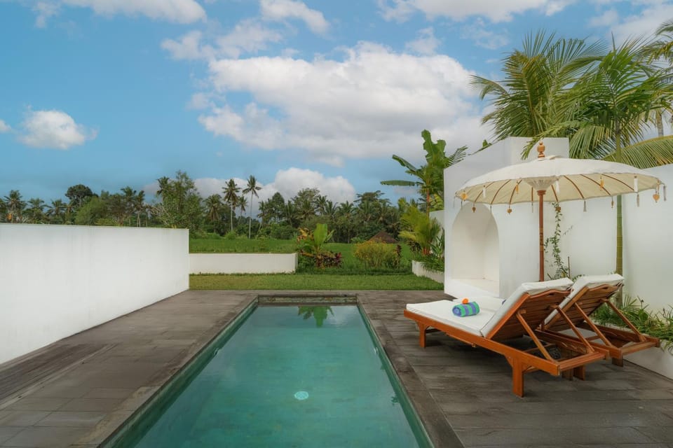 Pool view, Swimming pool, sunbed