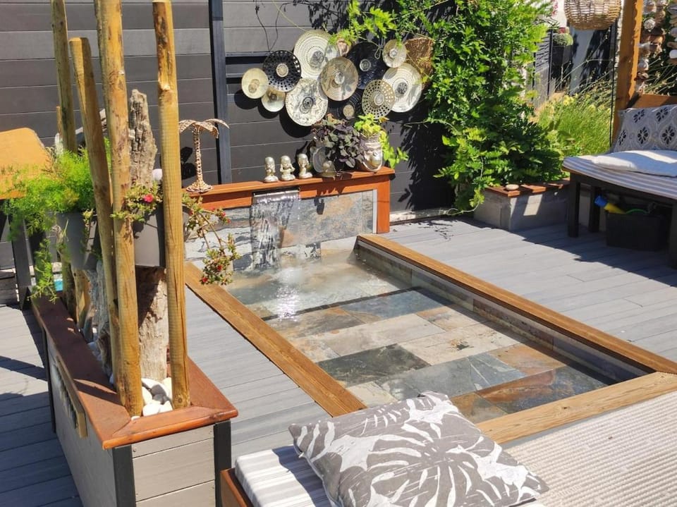loft, clim, jardin, piscine, calme, parc expo, House in Mauguio