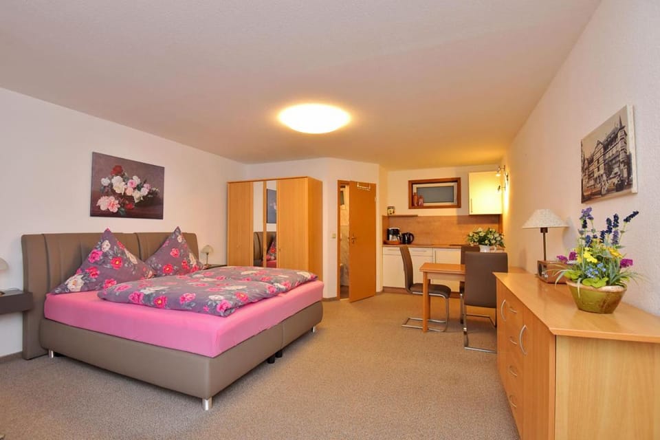 Bed, Kitchen or kitchenette, Living room, Photo of the whole room, Seating area, Bedroom, wardrobe