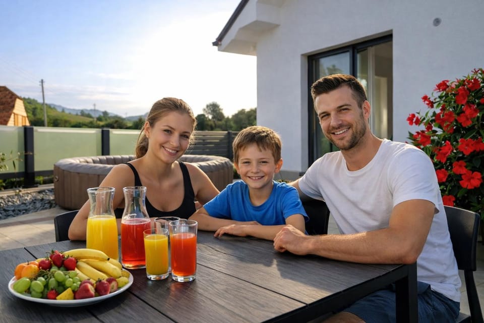 Patio, People, View (from property/room), Family