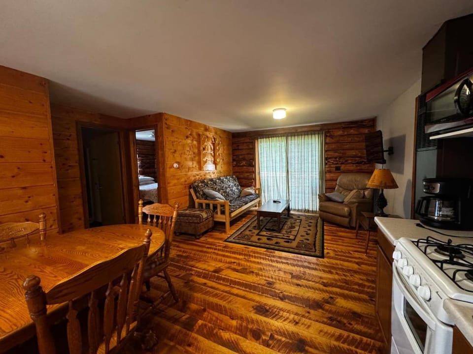 Kitchen or kitchenette, Living room, Dining area