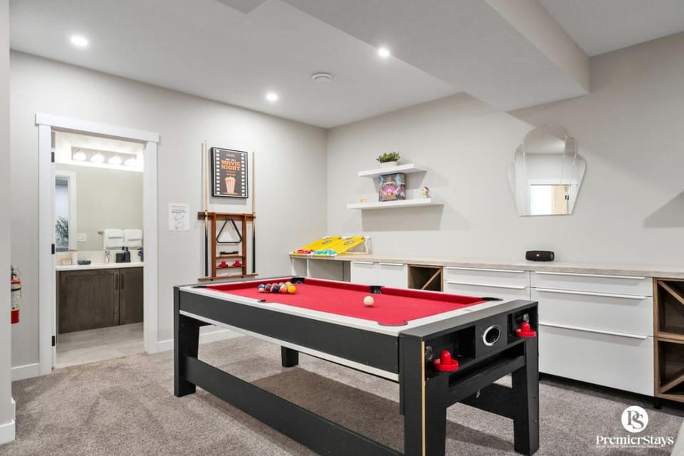 Large Luxury Home Featuring Entertain Room with Karaoke Air Hockey and Pool Table House in Calgary