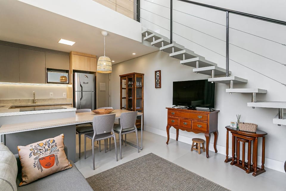 Kitchen or kitchenette, Living room, Dining area