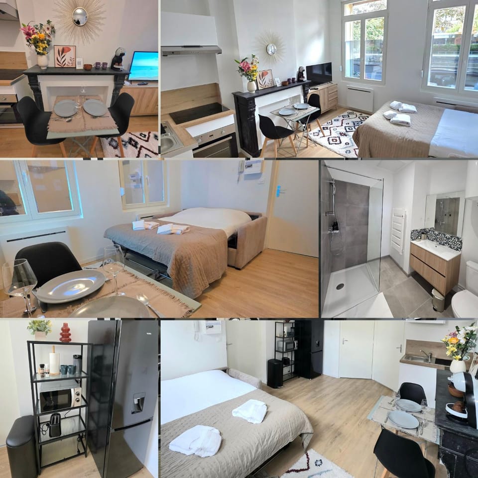 Bathroom, Living room, Dining area, Bedroom, microwave, kitchen