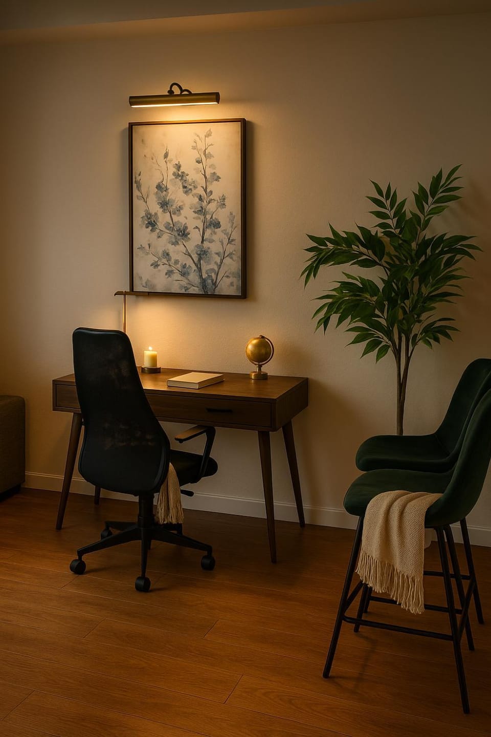 Living room, Seating area, hair dresser