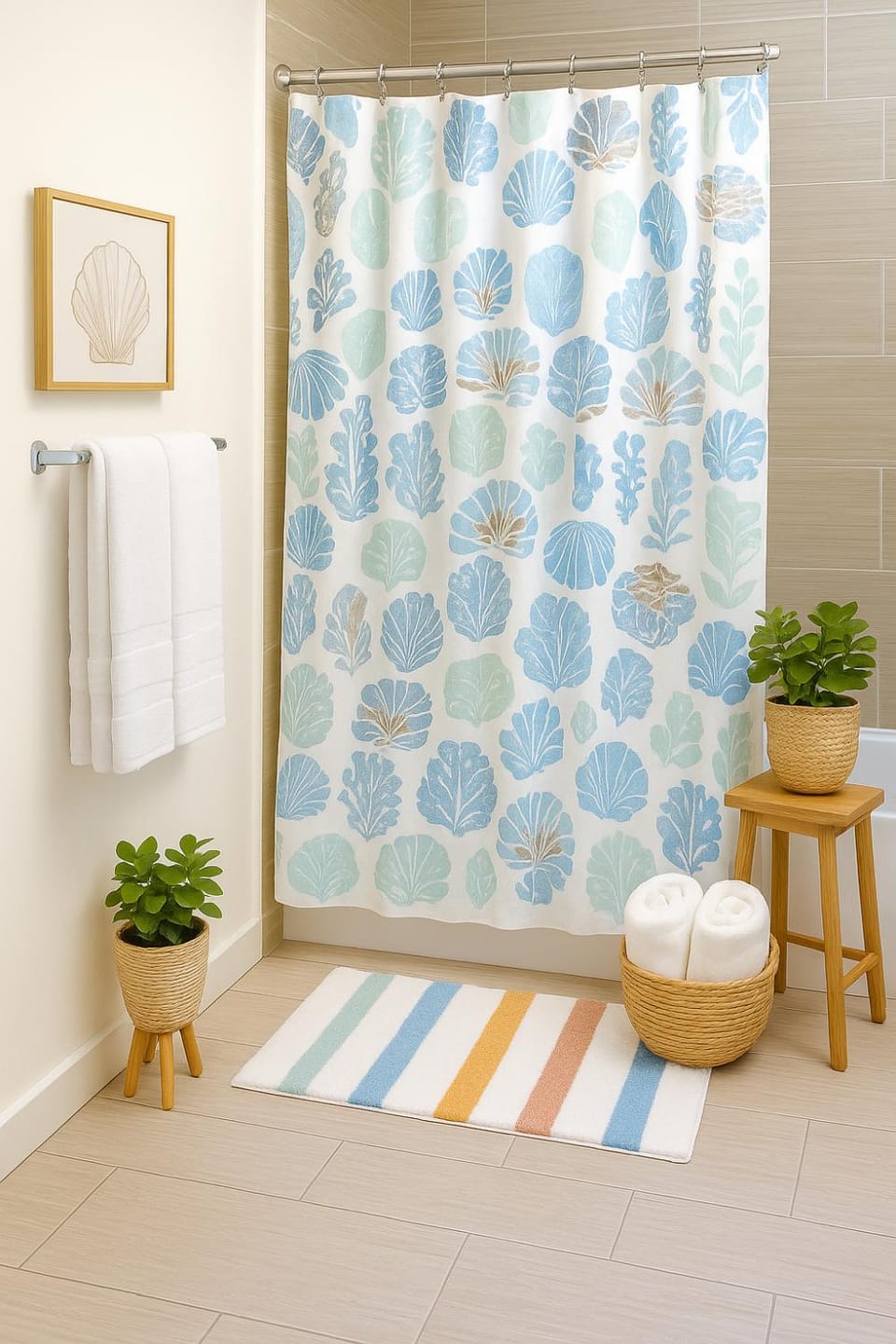 Shower, Bathroom, towels