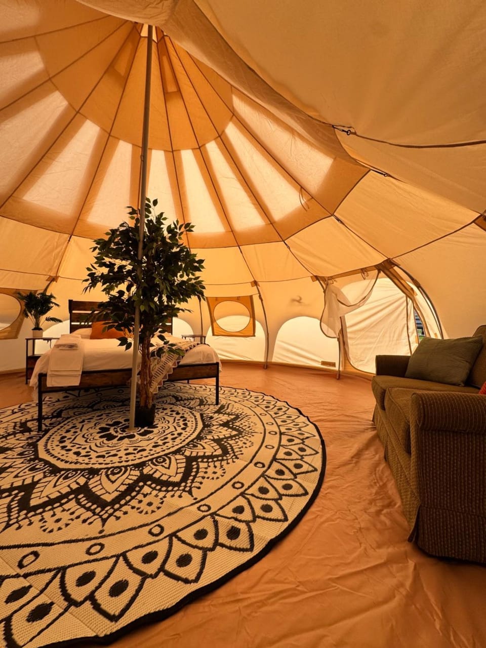 Prairie Junction Glamping Tent Luxury tent in Alberta