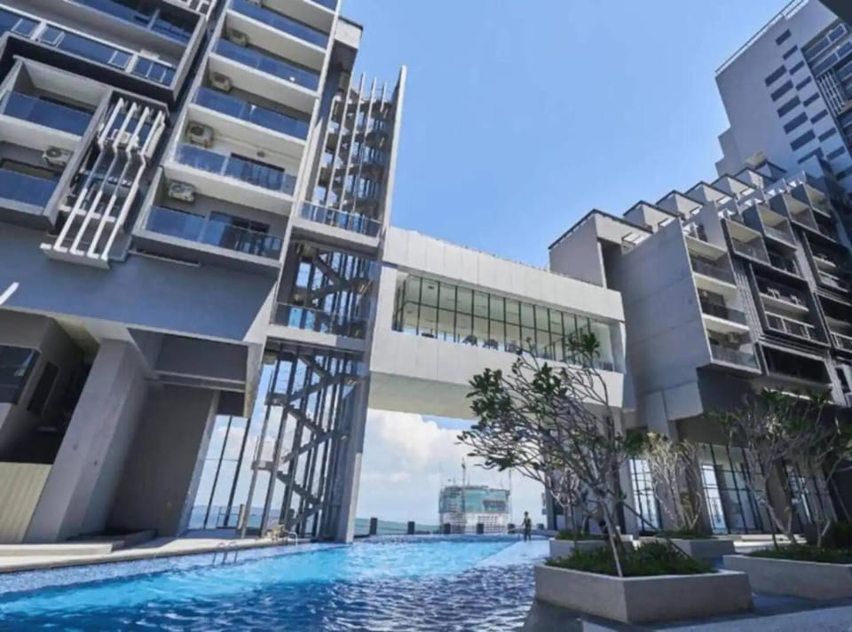 Property building, Pool view