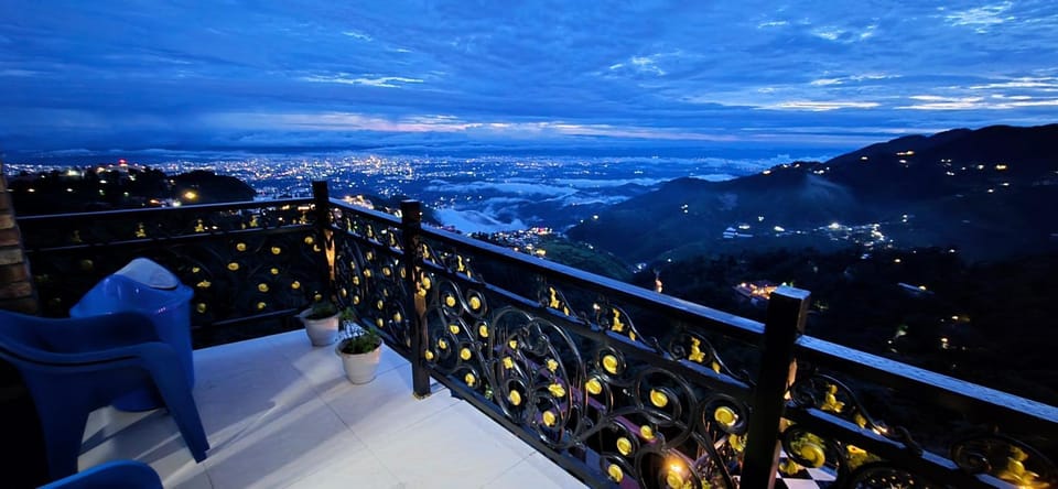 Night, View (from property/room), Balcony/Terrace, Mountain view