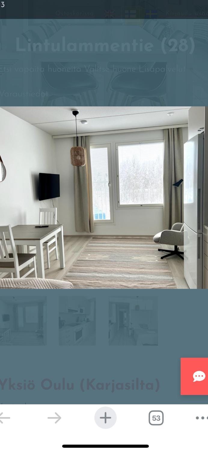 Studio Lintulammentie Apartment in Finland