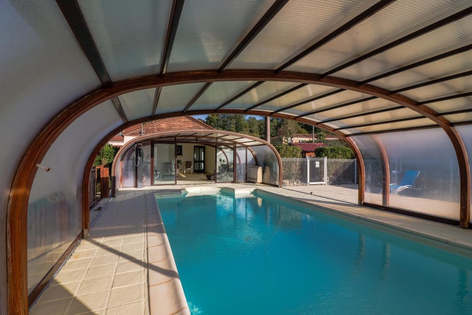 Property building, Living room, Swimming pool