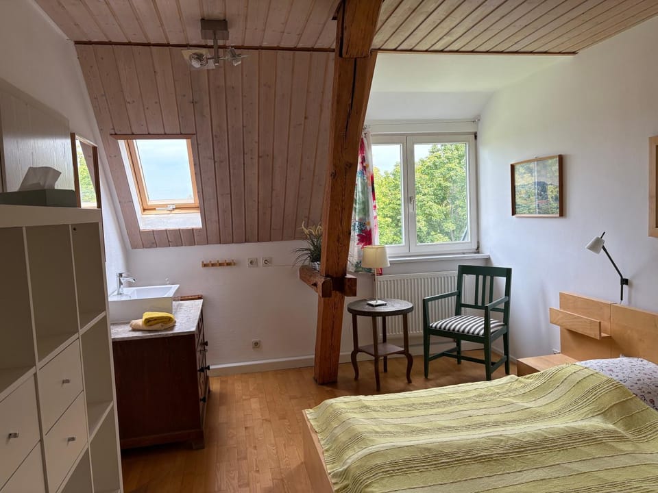 Property building, Living room, Bedroom