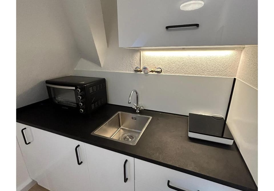 Kitchen or kitchenette, minibar, stove