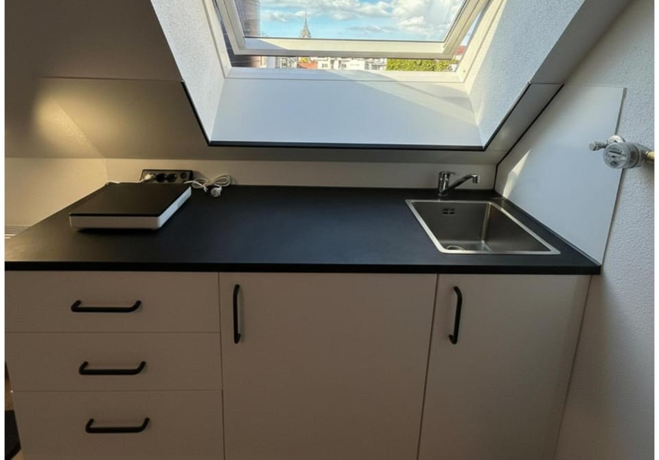 Kitchen or kitchenette, minibar, stove