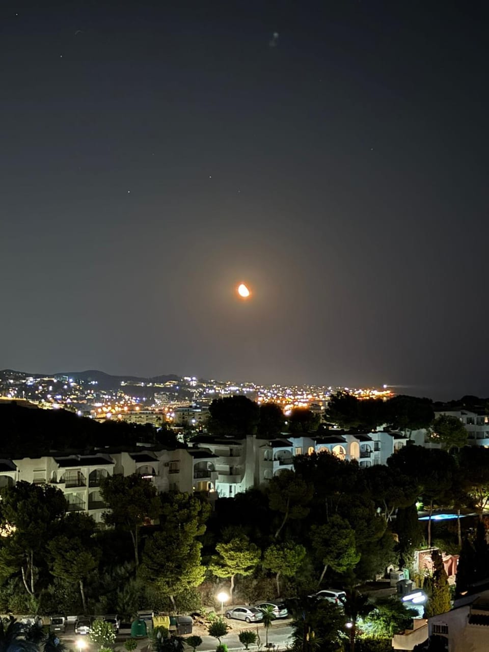 Night, Balcony/Terrace, Sea view