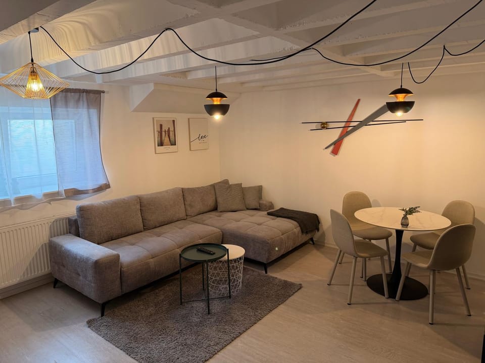 Living room, Seating area, Dining area