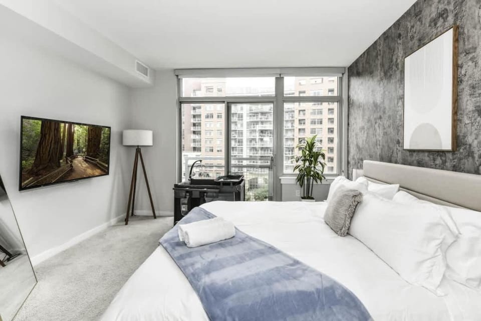 Comfy 2BR Oasis with Scenic Rooftop & Gym Apartment in Crystal City