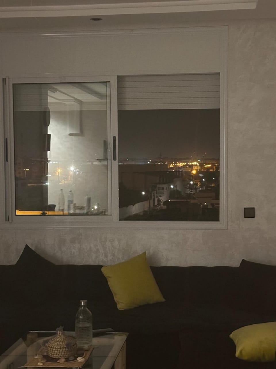 Living room, Seating area, City view