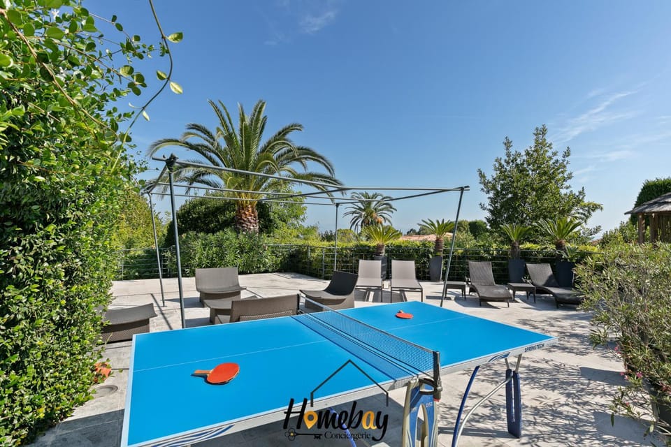 Patio, Day, Table tennis, Pool view, Swimming pool, sunbed