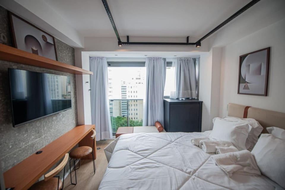 Oscar Freire - Piscina Aquecida, Gym, Sauna - WeCare Hosting Apartment in Sao Paulo City