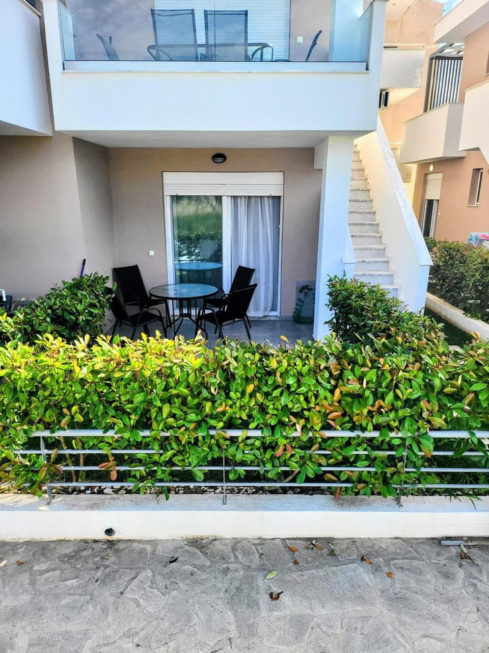 Property building, Patio, Garden, Balcony/Terrace, Garden view