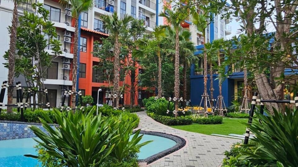 Property building, Natural landscape, Garden view, Swimming pool