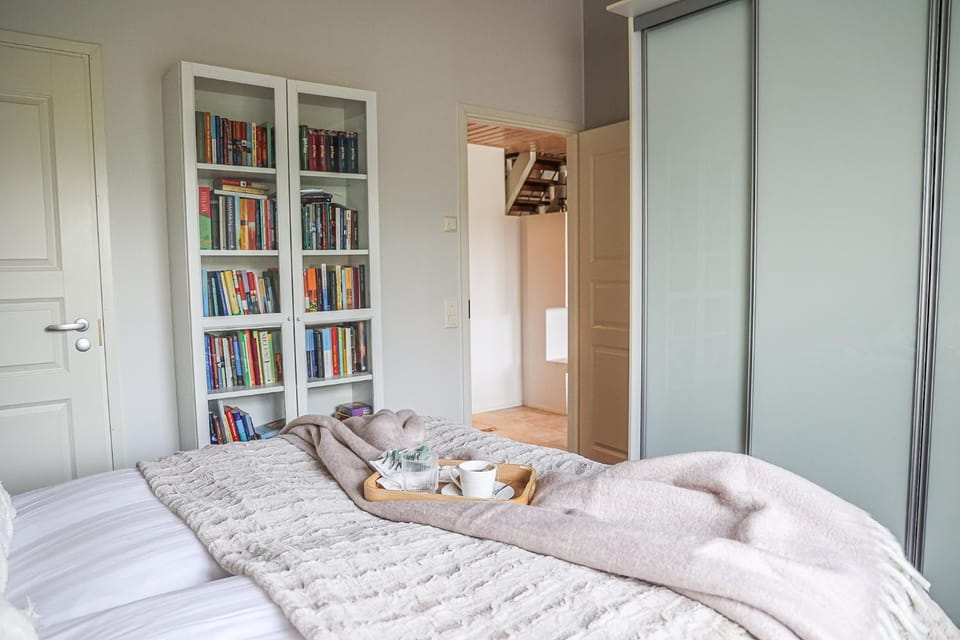 Bed, Photo of the whole room, Bedroom, towels, wardrobe