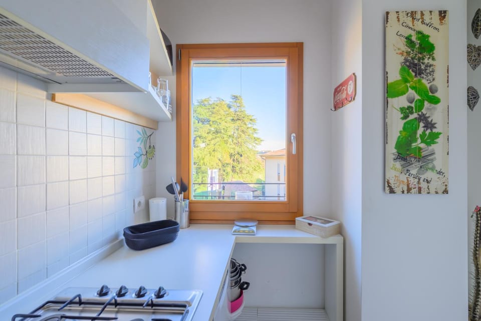 Kitchen or kitchenette, Mountain view, stove, kitchen