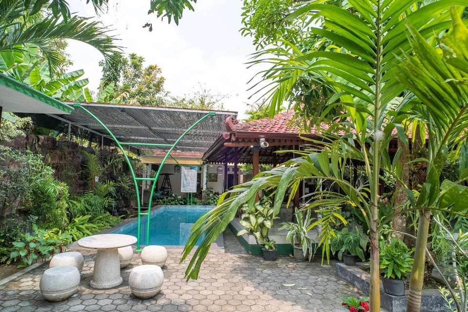 Day, Natural landscape, Garden, Garden view, Pool view, Swimming pool, Swimming pool