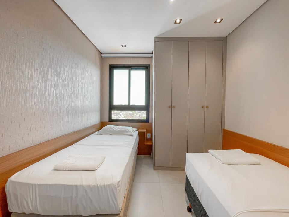 Flat Espaçoso com Uma Bela Vista e 2 Quartos Apartment in Campo Grande