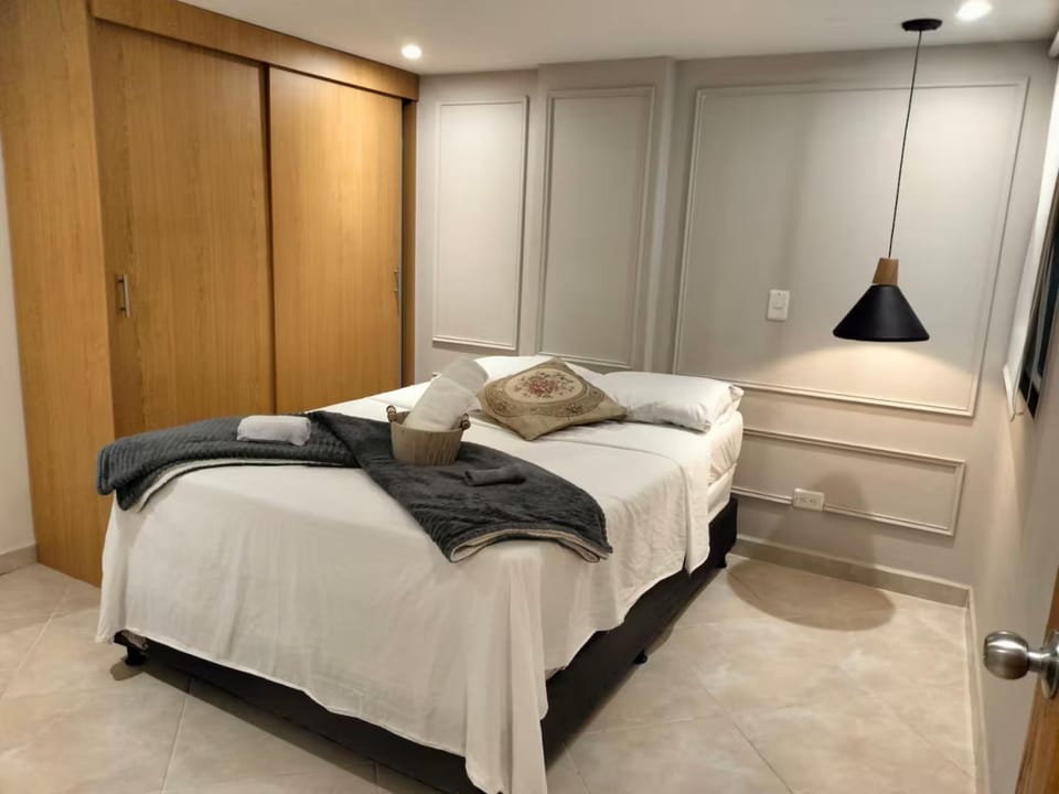 Bed, Photo of the whole room, Bedroom, towels, wardrobe