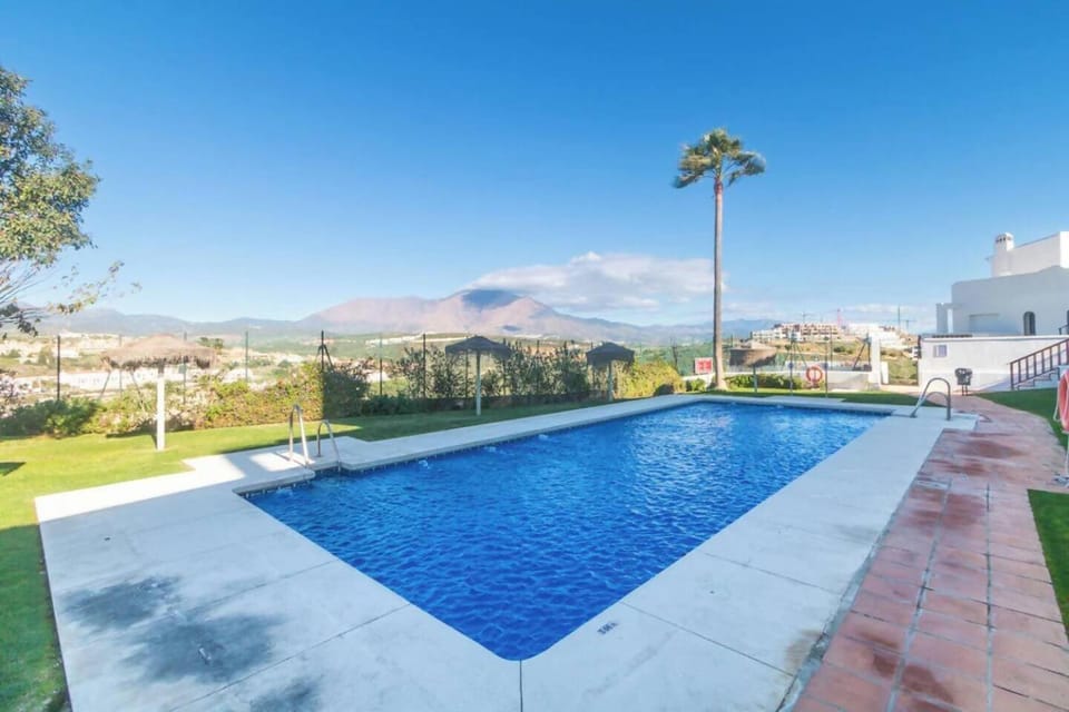 Mountain view, Swimming pool, sunbed