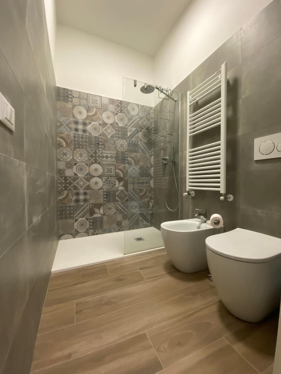 Shower, Toilet, towels