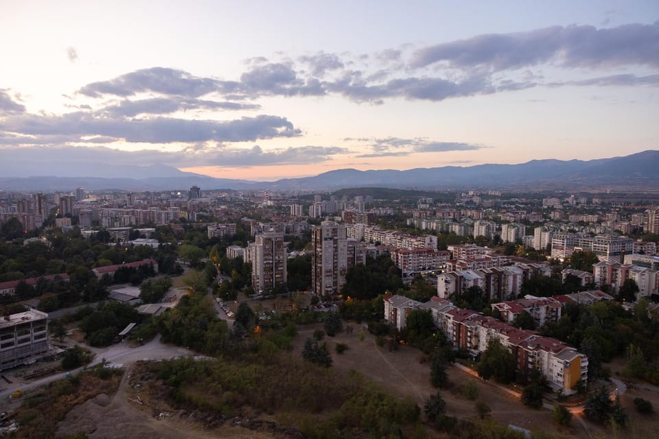 Nearby landmark, Day, Natural landscape, Bird's eye view, Balcony/Terrace, City view, Mountain view, Sunrise, Sunset