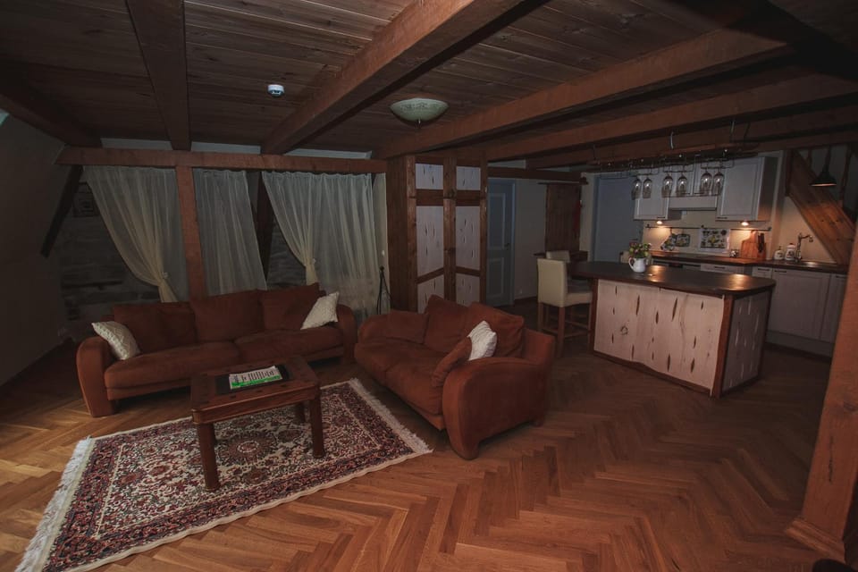 Kitchen or kitchenette, Living room, Dining area