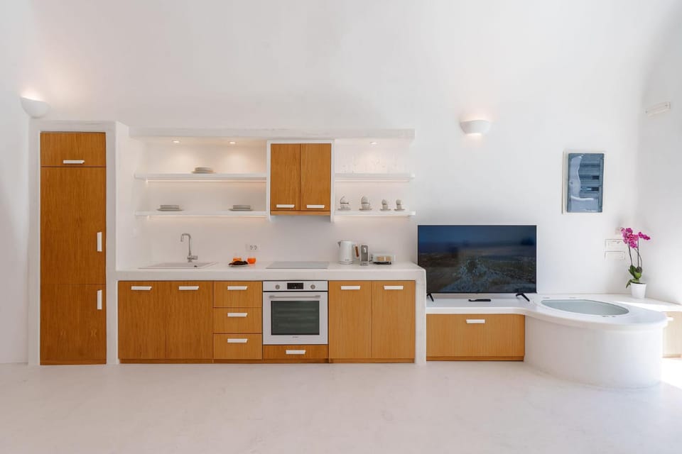 Kitchen or kitchenette, dishwasher, minibar, stove