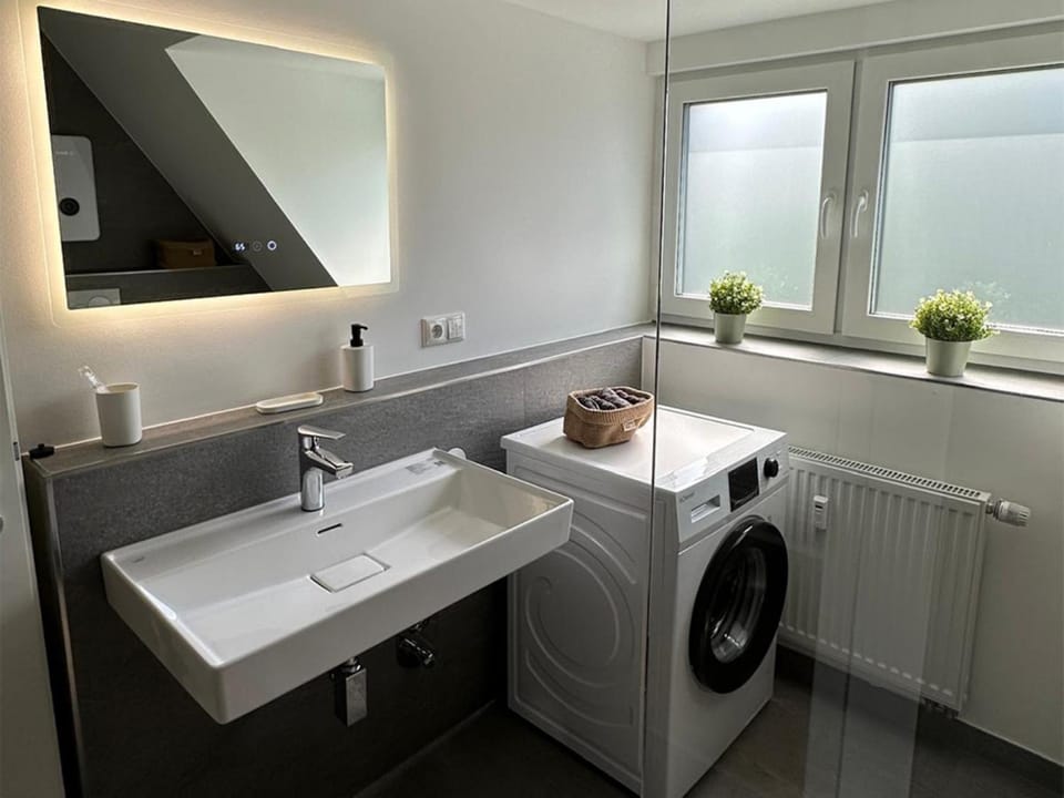 Bathroom, washing machine