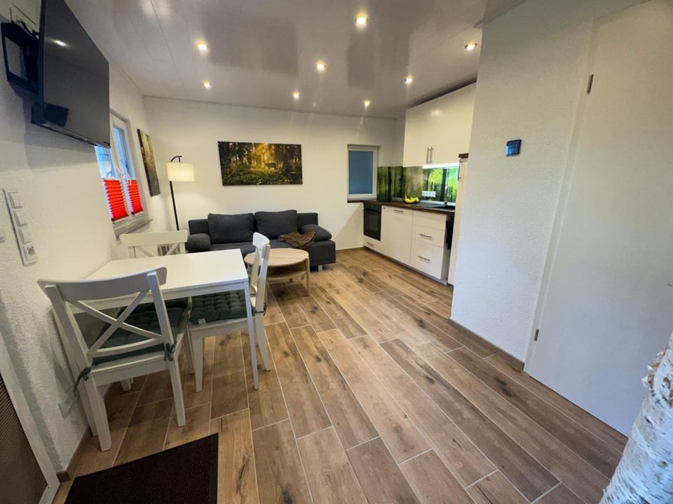 Kitchen or kitchenette, Living room, Dining area