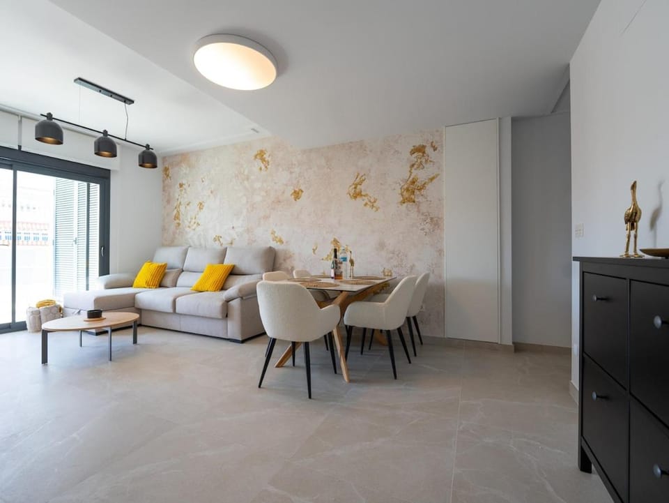 Living room, Seating area, Dining area