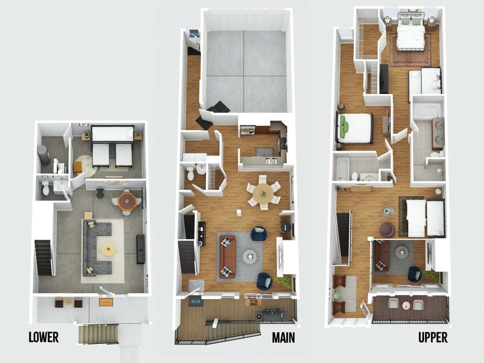 Hilltop 3BR for 10, Private Garage, Skyline Views House in Covington