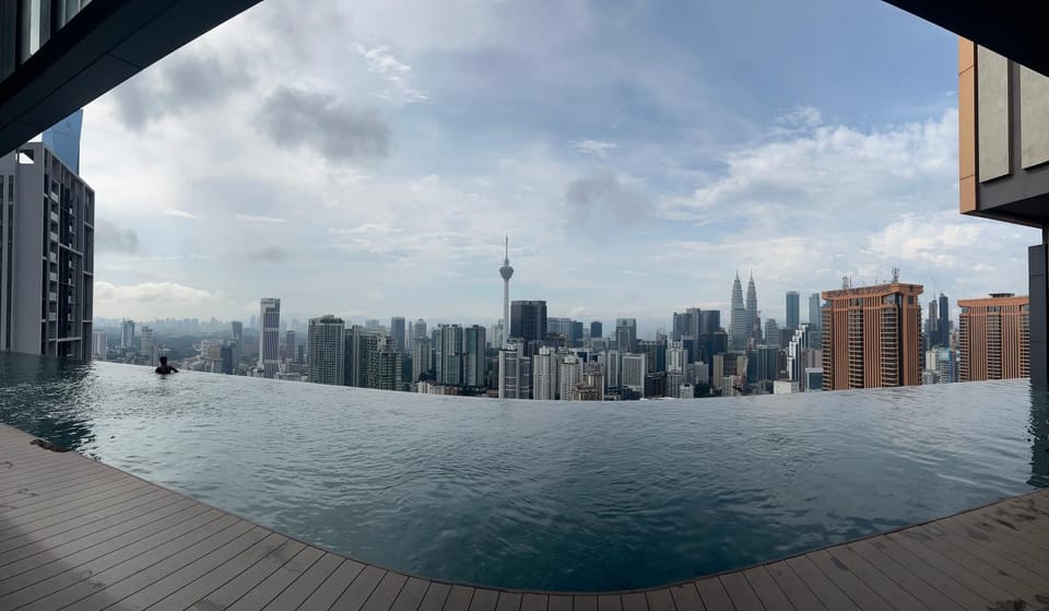 Property building, Day, Natural landscape, City view, Pool view, Swimming pool