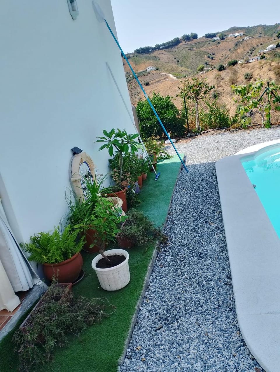 Property building, Living room, Swimming pool