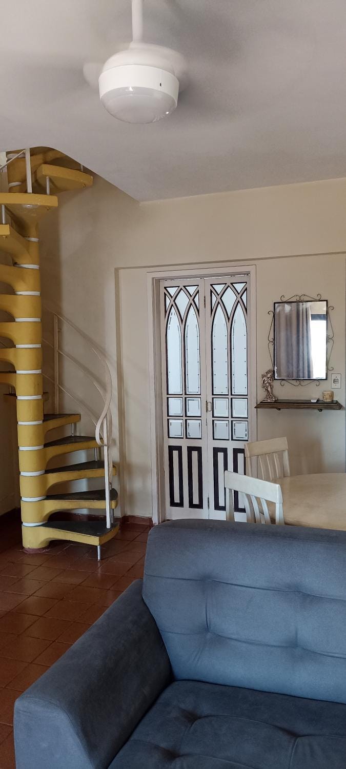 Apartamento com terraço 200m da praia Apartment in State of São Paulo