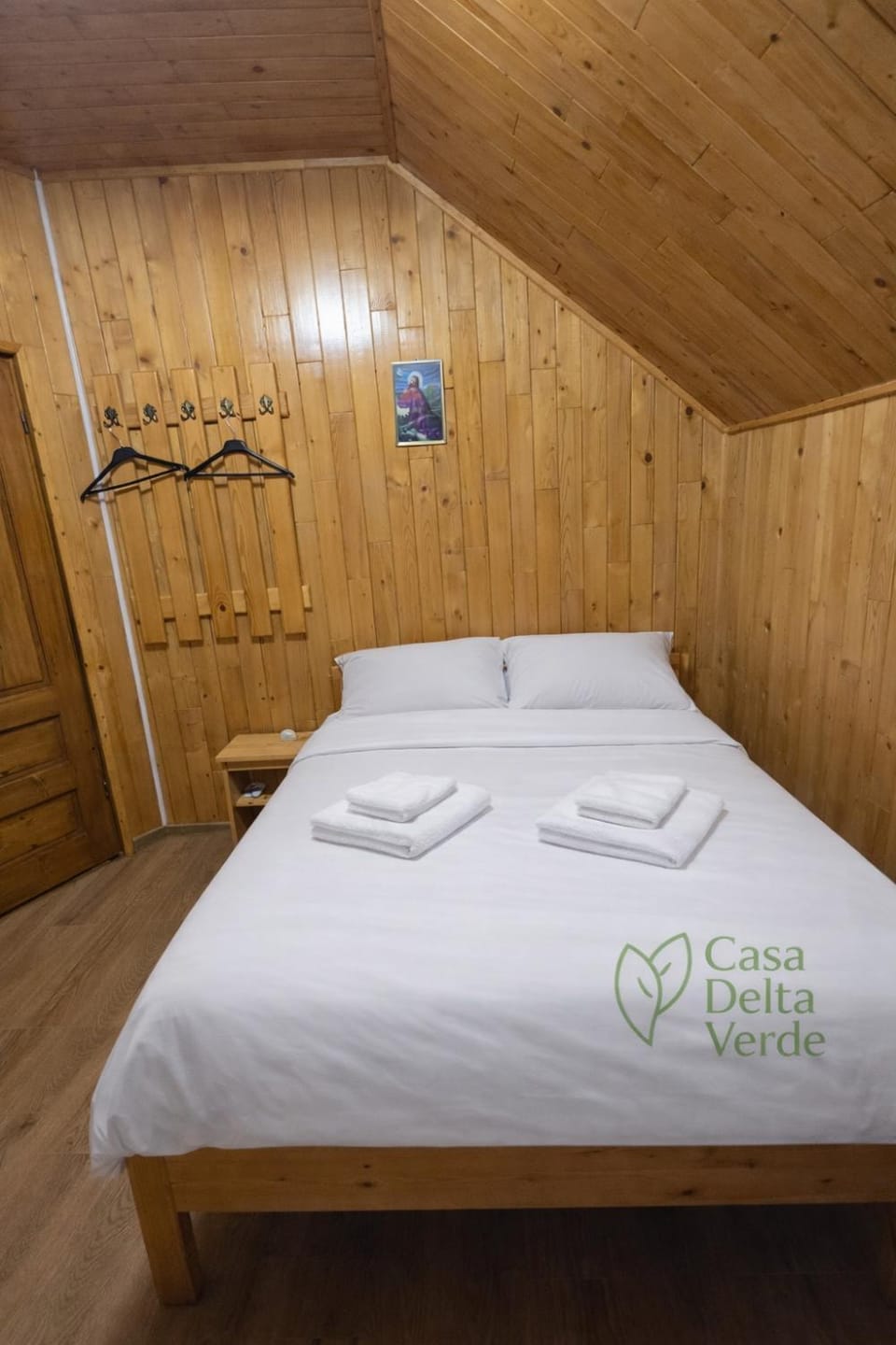 Bed, Photo of the whole room, Bedroom, towels, wardrobe