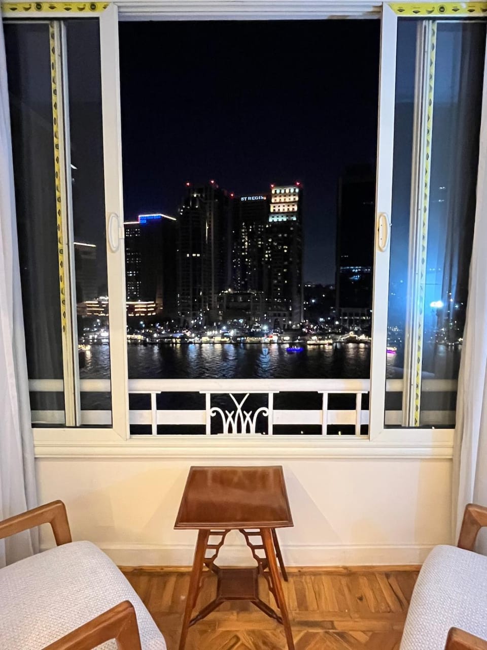 Night, View (from property/room), Balcony/Terrace, Balcony/Terrace, Seating area