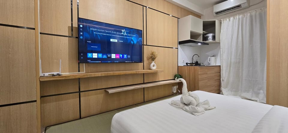 Japandi Studio At Gunawangsa Tidar Apartment in Surabaya