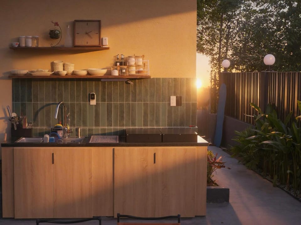 Kitchen or kitchenette, Mountain view, Quiet street view