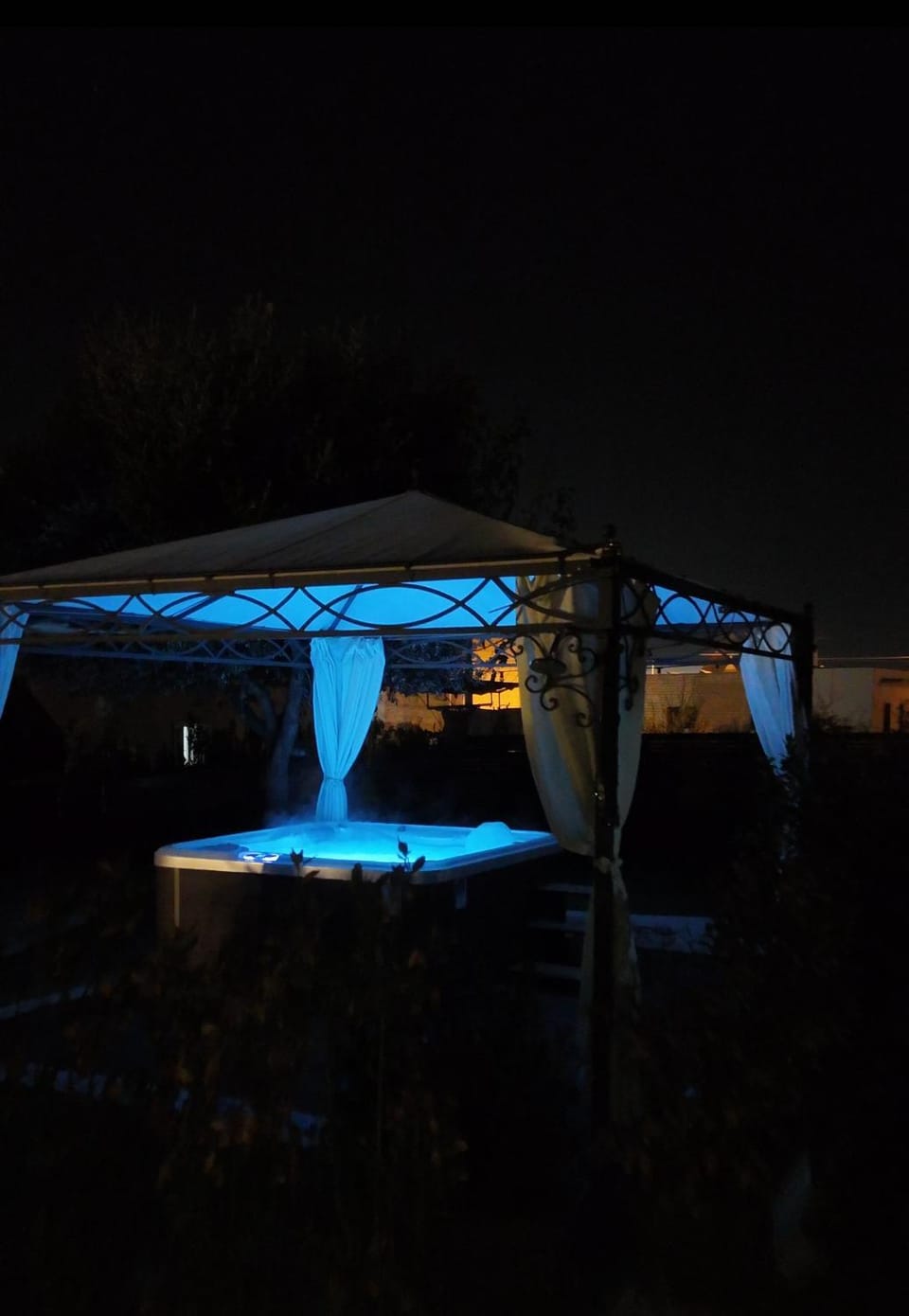 Night, Swimming pool