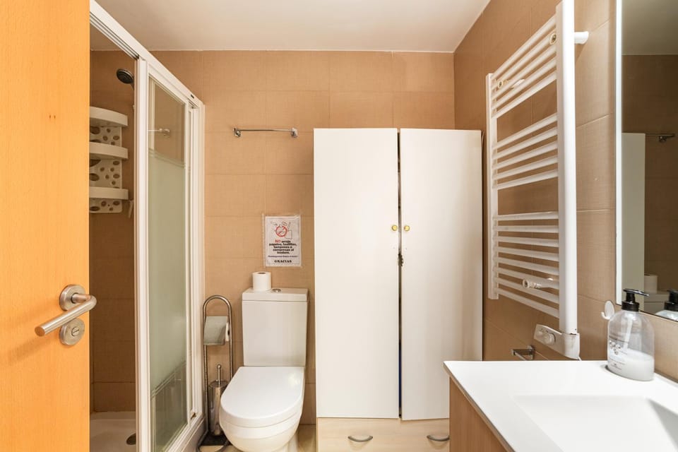 Bathroom, Living room