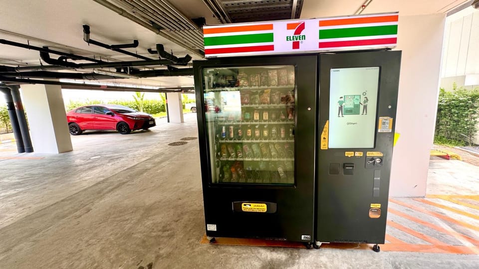 Parking, vending machine